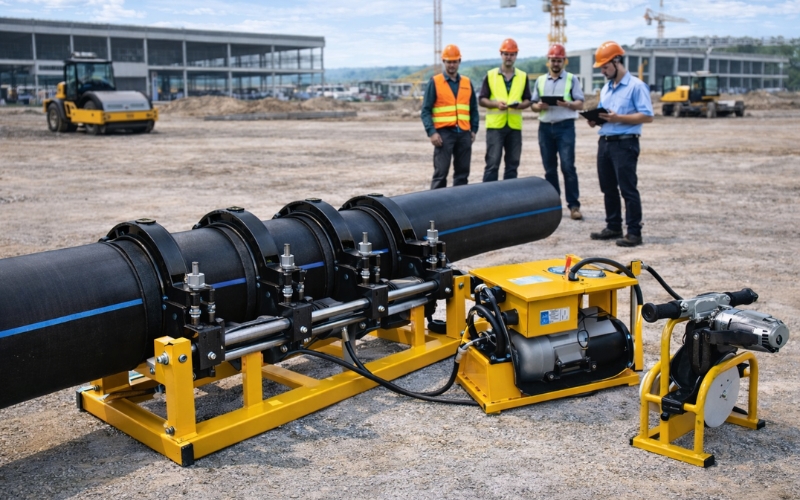 Máy hàn ống nhựa thủy lực HM-BFM200