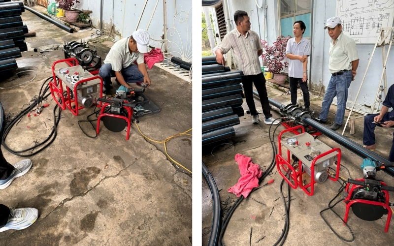 Địa chỉ cung cấp máy hàn ống hdpe 355 uy tín