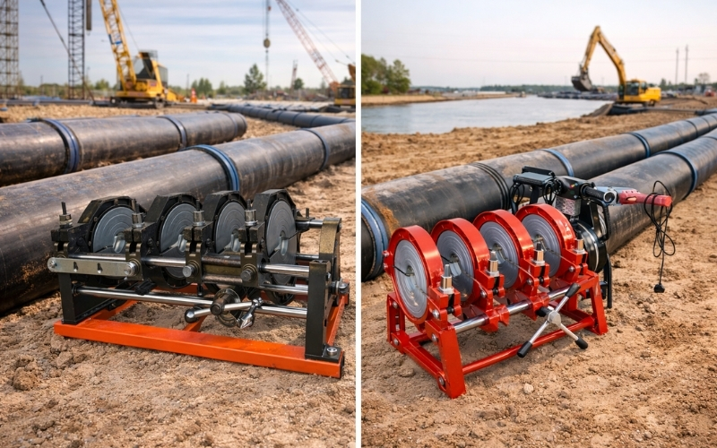 Điểm khác nhau của máy hàn cơ quay tay và cơ vít D63-200