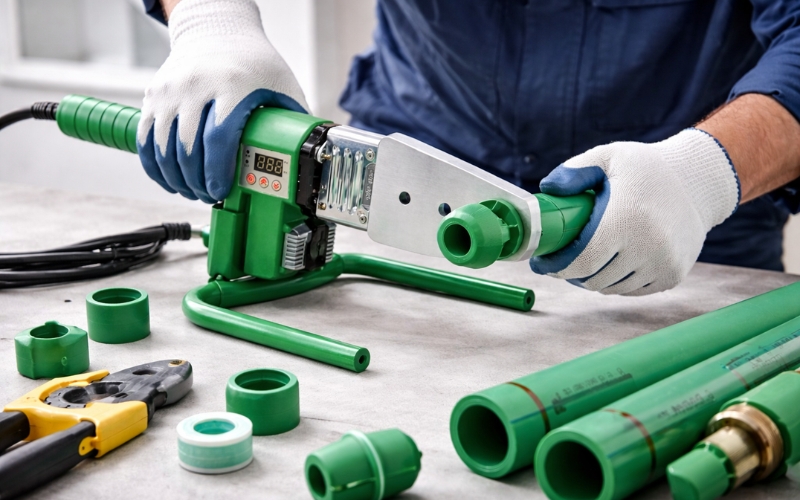 Gia nhiệt máy hàn ống PPR
