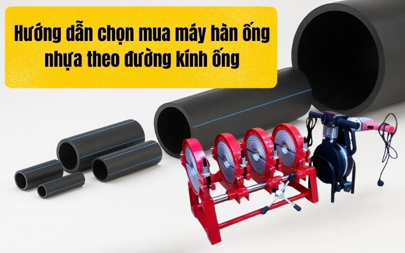 Hướng dẫn chọn mua máy hàn ống nhựa theo đường kính ống