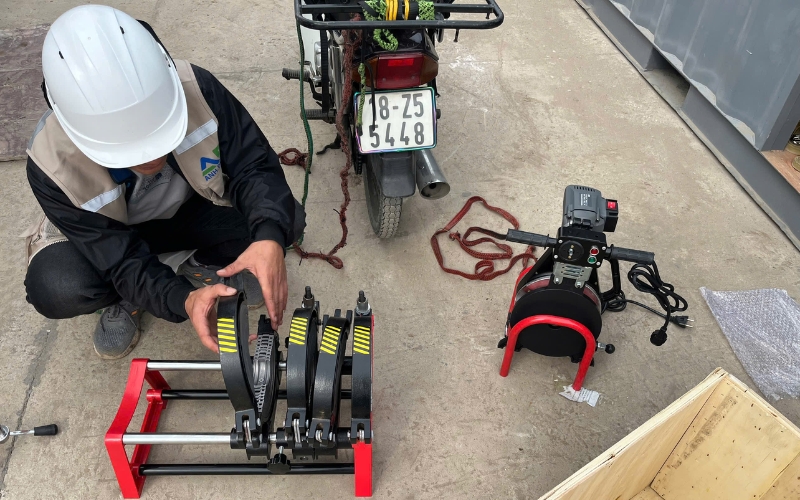 chọn máy hàn ống nhựa hdpe 63 200