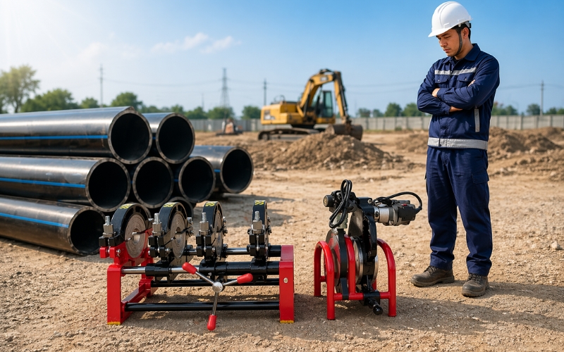 Máy hàn cơ quay tay HDPE 63-200