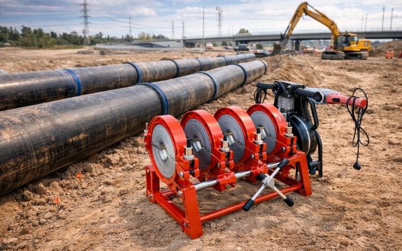 Máy hàn ống cơ quay tay 4 kìm HM63-200