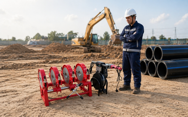 Máy hàn ống HDPE 63-200
