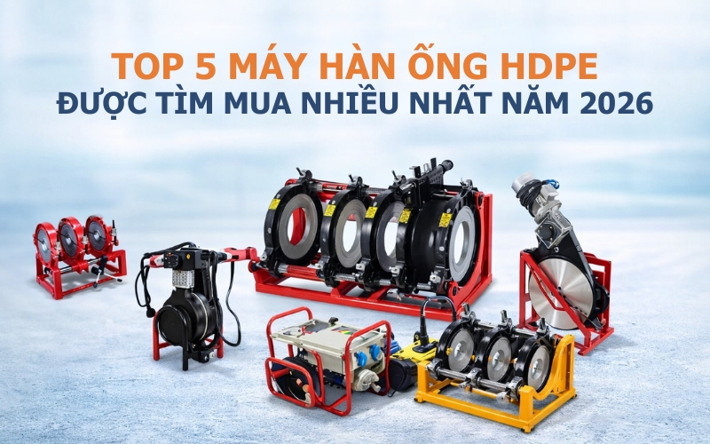 Top 5 máy hàn ống HDPE được tìm mua nhiều nhất năm 2025