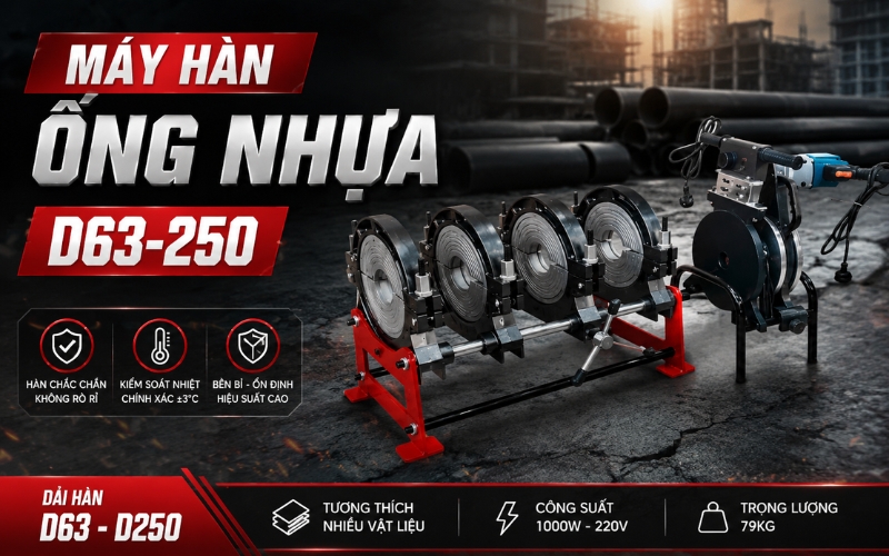 Máy hàn ống nhựa D63-250