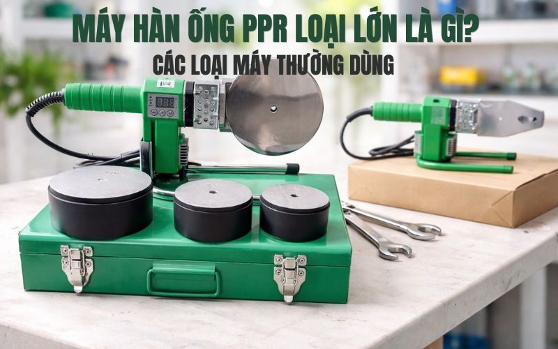 Máy hàn ống PPR loại lớn là gì? Các loại máy thường dùng