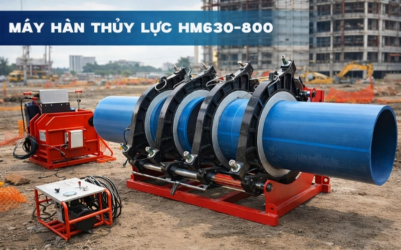 Thông số máy hàn ống nhựa thủy lực HM630-800