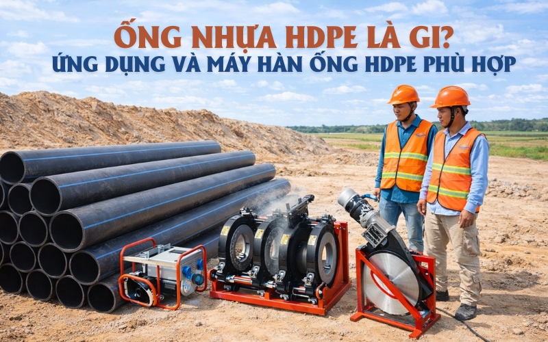 Ống nhựa HDPE là gì? Ứng dụng và máy hàn ống HDPE phù hợp