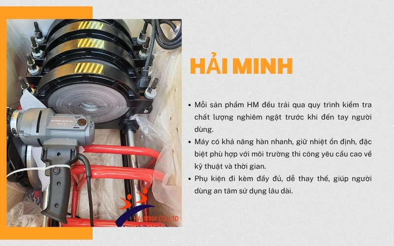 Hải Minh là thương hiệu máy hàn nhiệt ống nước tốt tại Việt Nam