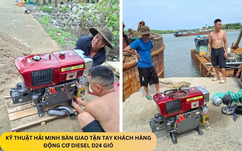 Động cơ Diesel D24 gió