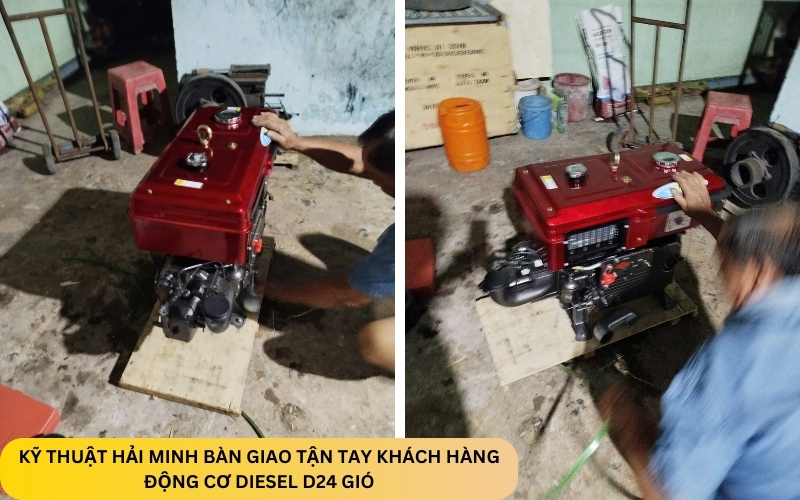 Động cơ Diesel D24 gió