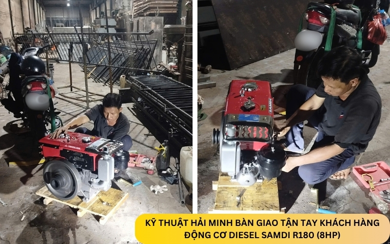 Động cơ Diesel Samdi R180 (8HP)
