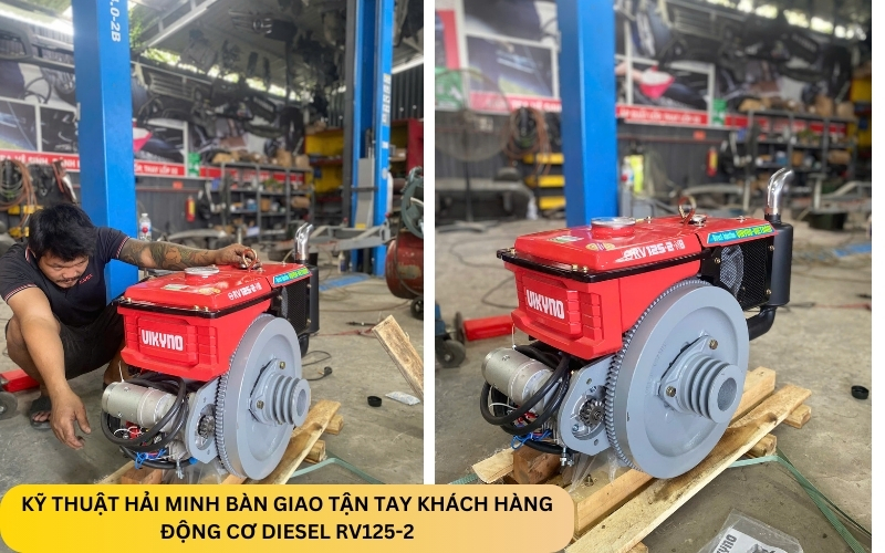 Kỹ thuật Hải Minh bàn giao Động cơ diesel RV125-2