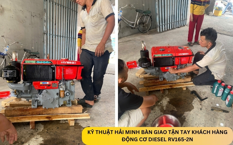 Kỹ thuật Hải Minh bàn giao Động cơ diesel RV165-2N