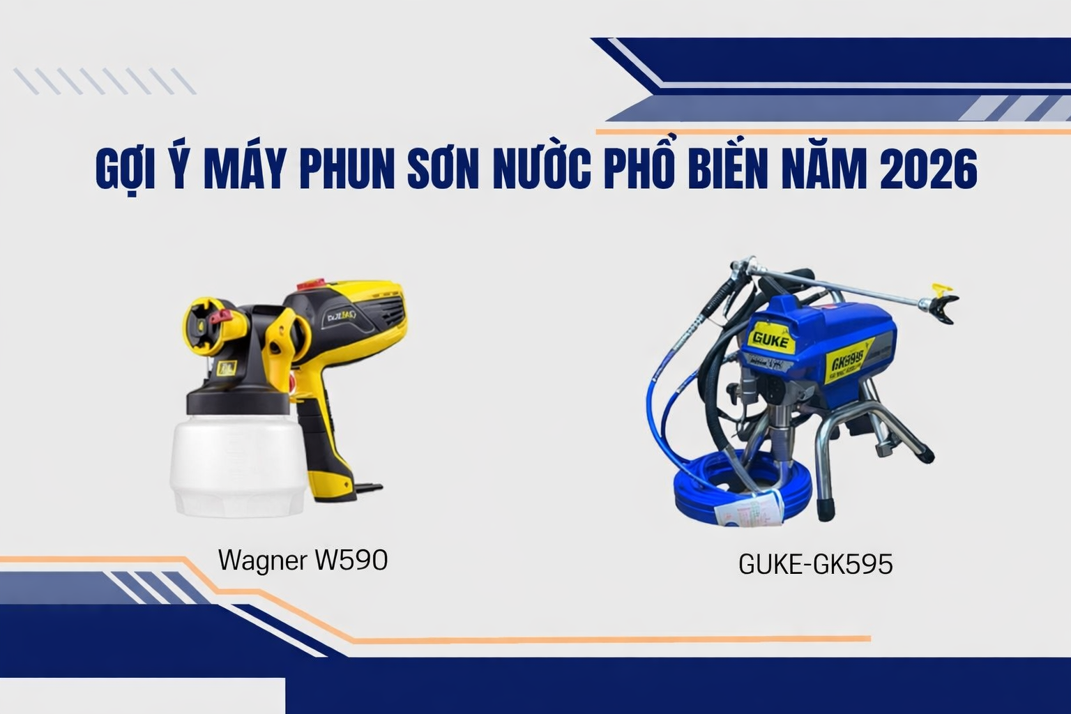 Gợi ý máy phun sơn nước phổ biến 2026