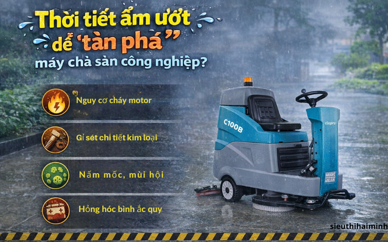 Thời tiết ẩm ướt dễ 