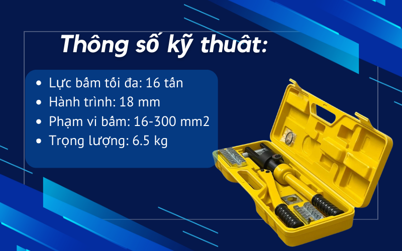 Kìm bấm COS thuỷ lực YQK-300