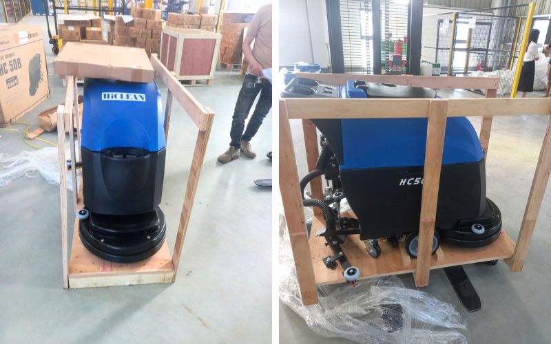 Kỹ thuật bàn giao Máy chà sàn Hiclean HC50B cho khách