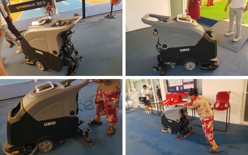 Kỹ thuật bàn giao Máy chà sàn Kraffer GM50 cho khách hàng