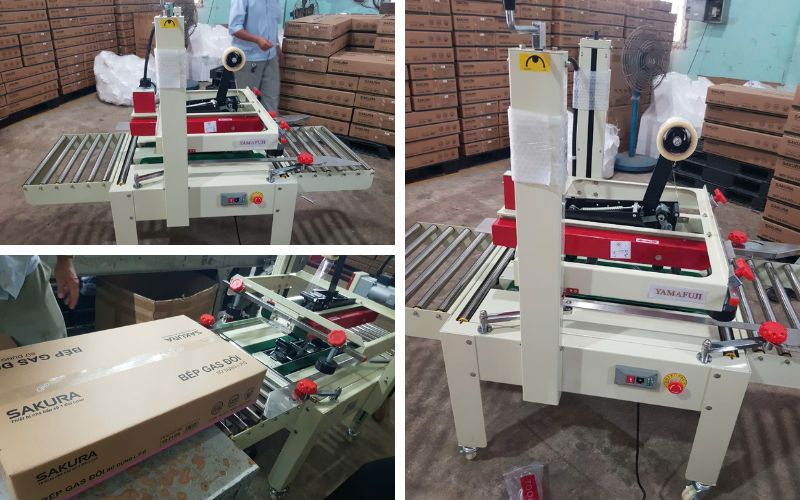 Kỹ thuật bàn giao Máy dán thùng Carton Yamafuji FXJ6050 cho khách