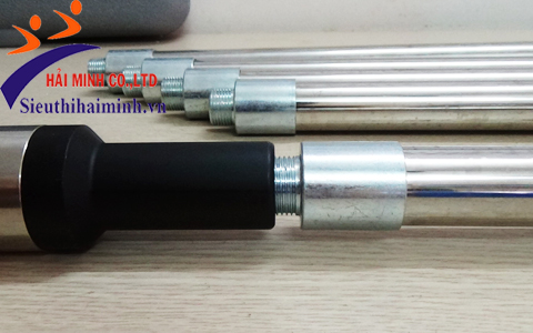 Lắp các thanh nối của máy bắn ty vào phần đầu máy sao cho phù hợp