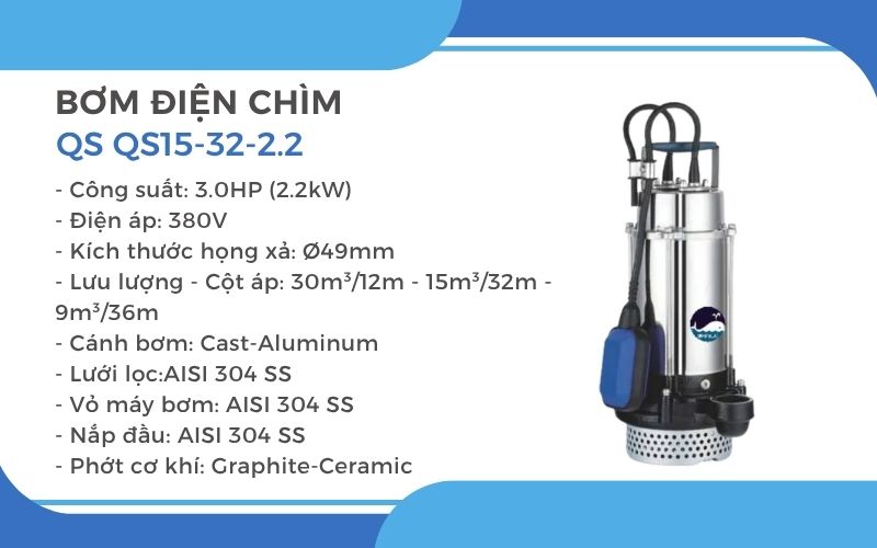 Bơm điện chìm QS QS15-32-2.2