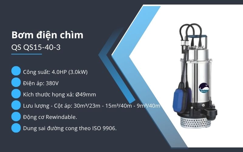 Bơm điện chìm QS QS15-40-3