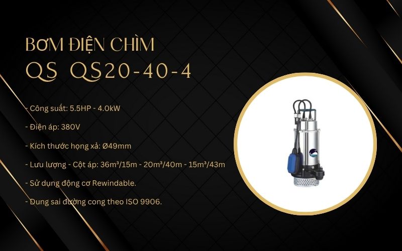 Bơm điện chìm QS QS20-40-4
