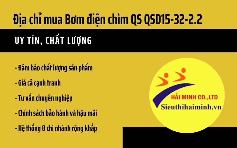 Địa chỉ mua Bơm điện chìm QS QSD15-32-2.2 uy tín, chất lượng