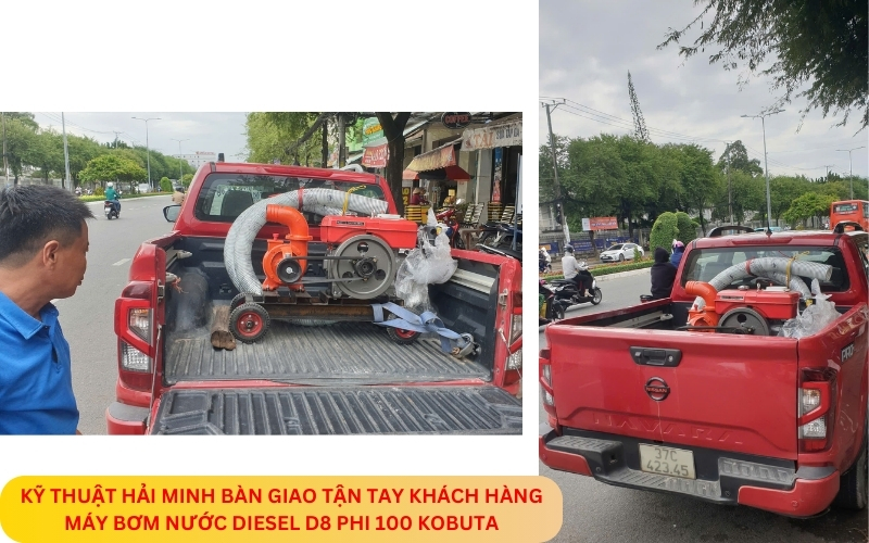 Máy bơm nước Diesel D8 Phi 100 Kobuta