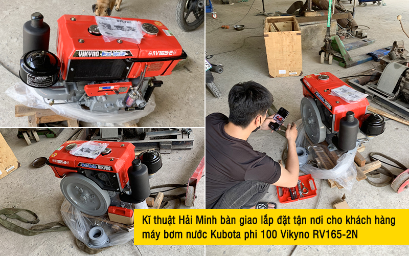 Máy bơm nước Kubota phi 100 Vikyno RV165-2N