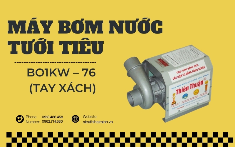 Máy bơm nước tưới tiêu BO1kW – 76 (Tay xách)