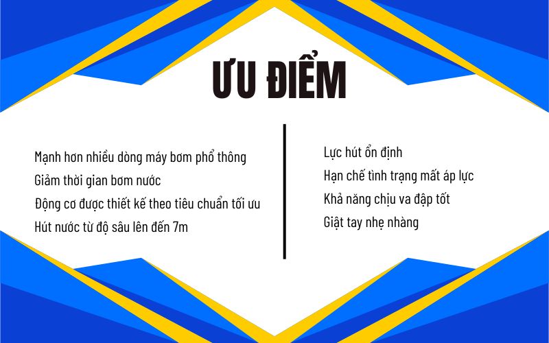 Ưu điểm của máy bơm nước Champion BE-80