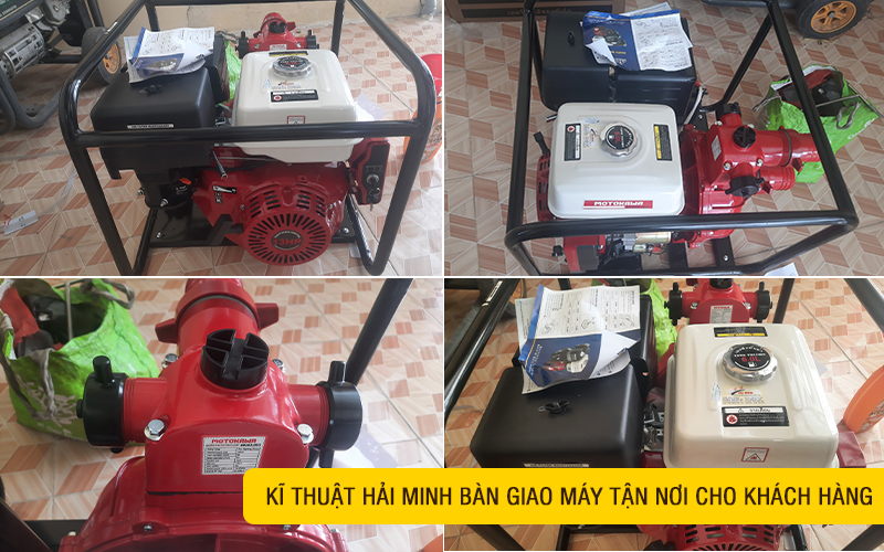 kĩ thuật bàn giao Máy bơm nước cứu hỏa Motokawa MK-80LB65