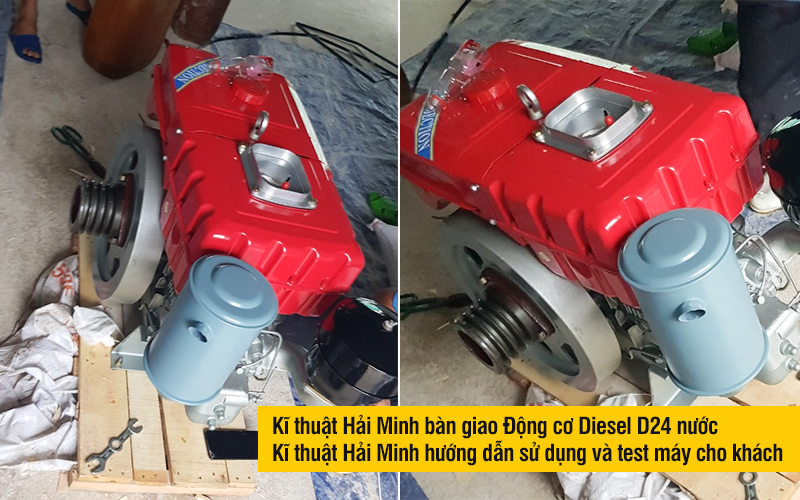 kĩ thuật hải minh Động cơ Diesel D24 nước