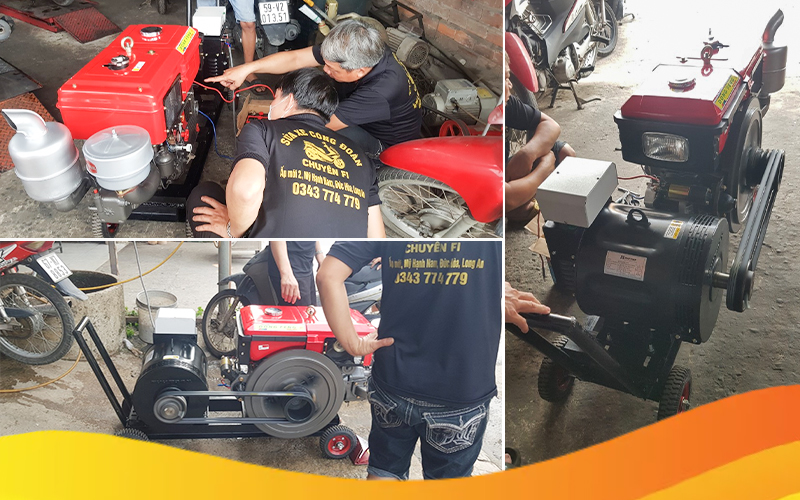 kĩ thuật hải minh bàn giao Máy phát điện Diesel D24 - 12KW(Nước Đề)