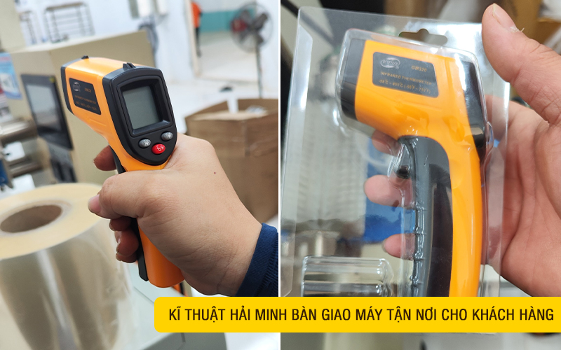 kĩ thuật hm bàn giao Máy đo nhiệt độ hồng ngoại Benetech GM 320