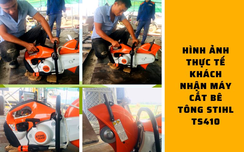Kỹ thuật giao Máy cắt bê tông STIHL TS410
