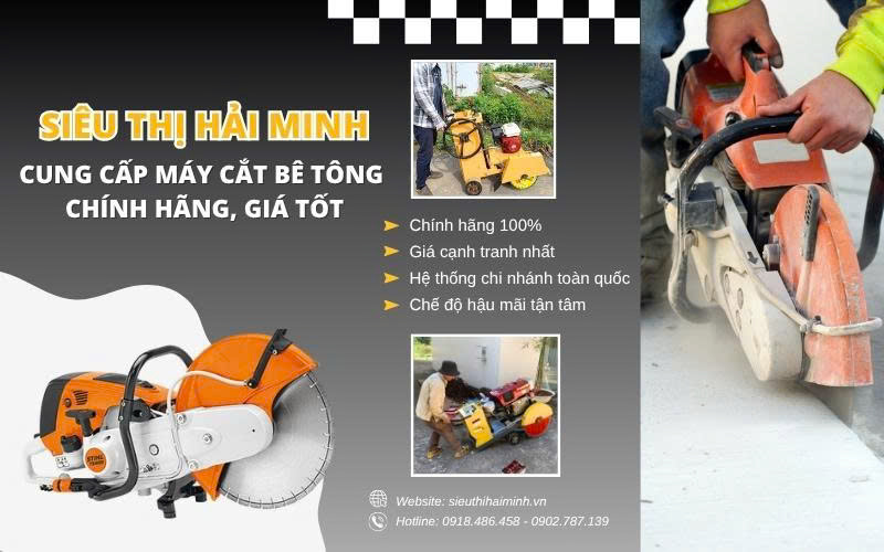 Địa chỉ mua máy cắt bê tông chính hãng, giá tốt