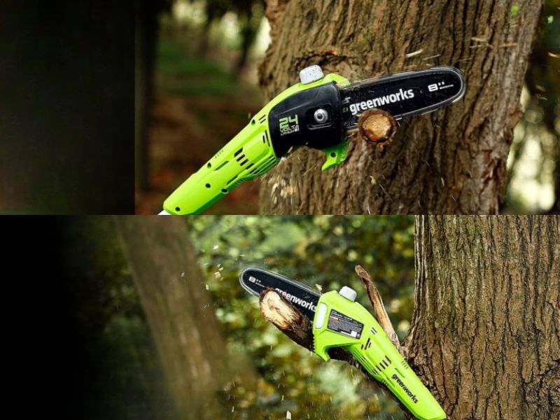 Máy tỉa cành tầm cao dùng pin Greenworks PS24B00 (24V)