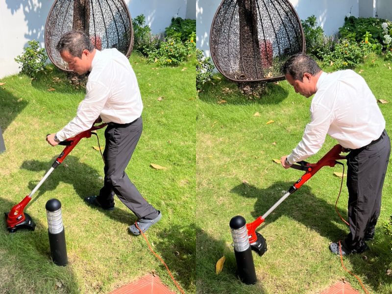 Kỹ thuật Hải Minh bàn giao Máy cắt cỏ cầm tay chạy điện GL5530-B1