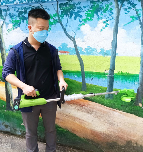 máy cắt cỏ chạy Pin HM-72V