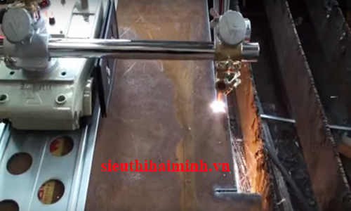 thực hành máy cắt kim loại dùng khí gas CG1-30H  (1 ray 1.8m)