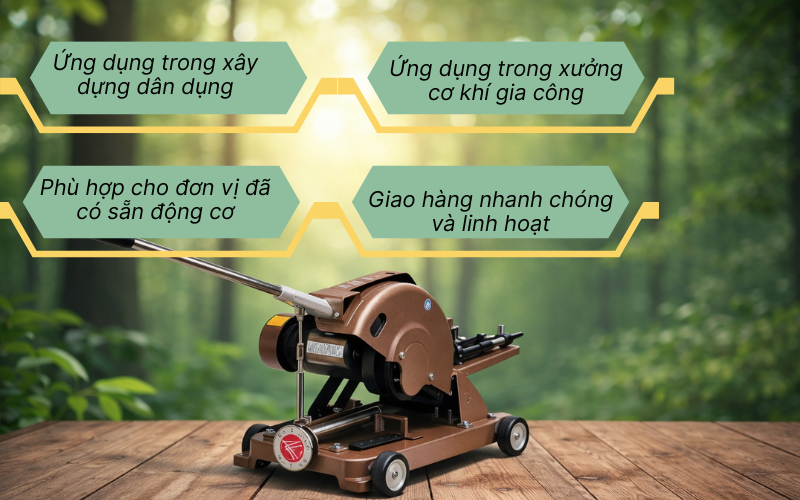 Khung cắt sắt Tiến Đạt F300 - không động cơ