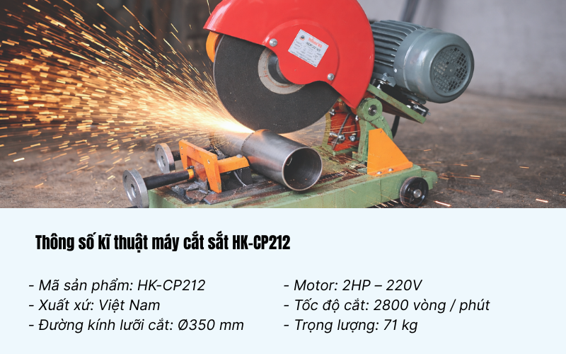 Máy cắt sắt Hồng Ký HK-CP212 (2HP)