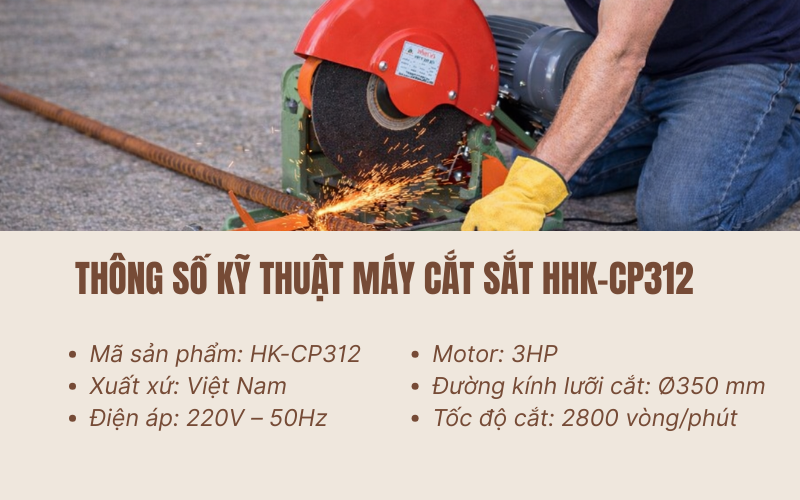 Máy cắt sắt Hồng Ký HK-CP312 (3HP)