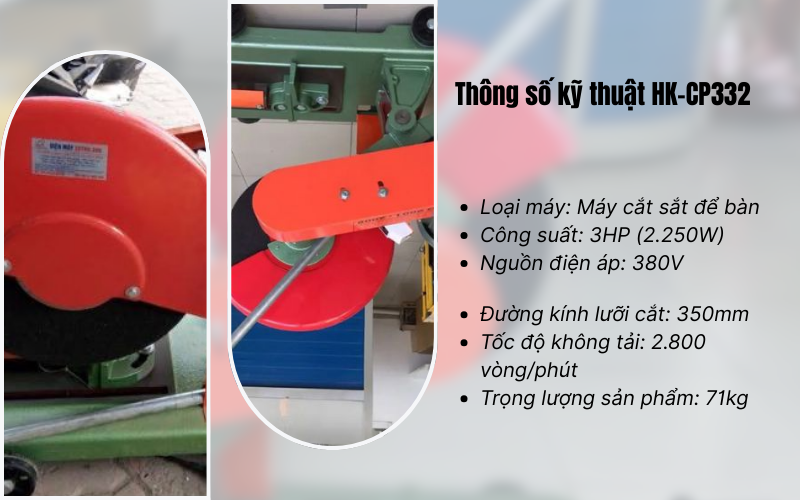 máy cắt sắt Hồng Ký HKCP332 (3HP)