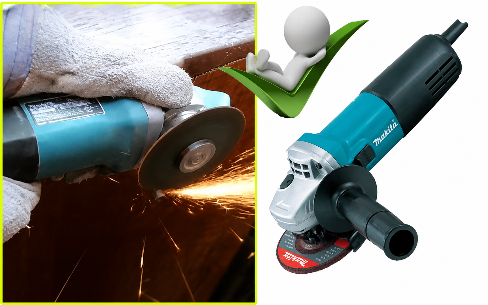 Máy cắt sắt cầm tay makita chất lượng
